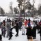 Дед Мороз и Снегурочка побывали в микрорайонах Юго-Восточный, Цементный, Китой и в Мегете.