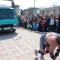 Первомай в Ангарске: азербайджанский силач Нураддин Бейлаганлы после митинга протащил на себе грузовик