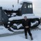 Начальник Иркутского полигона ТБО Александр Расторгуев своими руками восстановил 76-летний советский бульдозер.