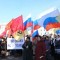 На центральной площади прошел митинг в поддержку жителей Украины