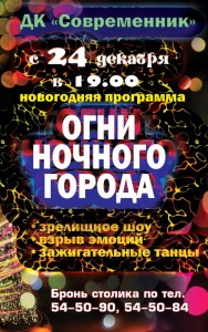 Новогодняя программа "Огни ночного города"
