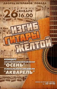 Концерт  «Изгиб гитары жёлтой» 
