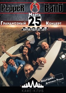 Грандиозный концерт кавер-группы "Pepper Band"