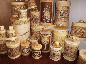 Открытие выставки "Солнечное тепло Саянской бересты"