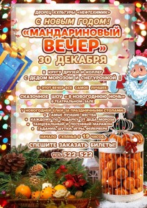 Новогодняя концертная программа "Мандариновый вечер"