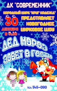 Новогоднее цирковое шоу "Дед Мороз зовет в гости"