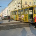 В пятницу, 16 декабря В Ангарске трамвай сошел с рельс