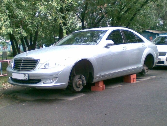 Жертва колёсных воров