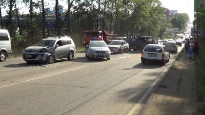 В результате этого ДТП пострадали 7 человек, находившиеся в салонах обеих иномарок