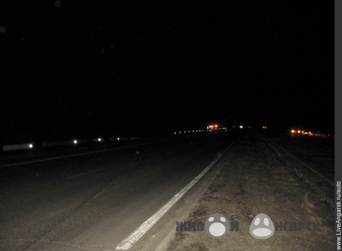 Встречная полоса и проломленное ограждение: