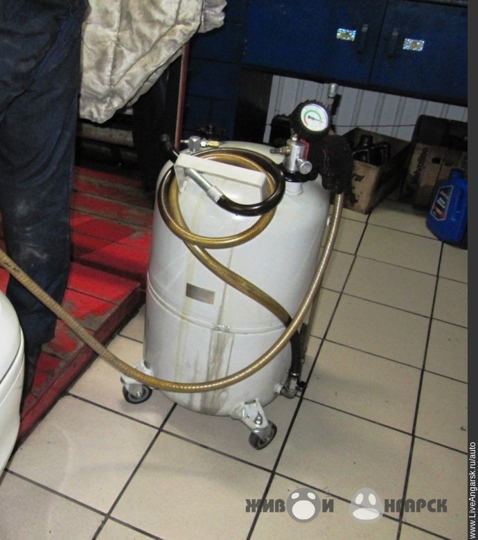 Насос, с помощью которого из системы охлаждения удаляют старую жидкость: