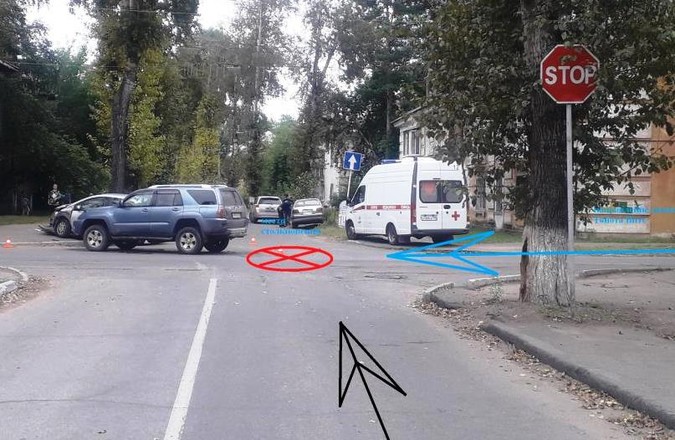 ДТП на Октябрьской: