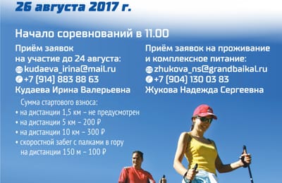 Летний фестиваль скандинавской ходьбы пройдет на горе Соболиной