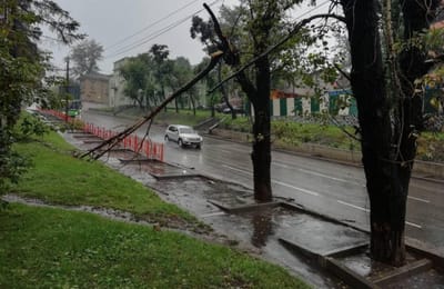 Иркутск затопило ливнем