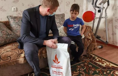 Антон Красноштанов исполнил мечты двух юных жителей Ангарского округа