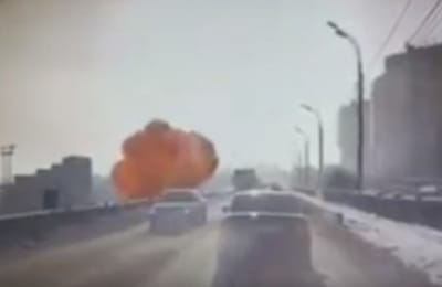 Газовый баллон взорвался при сварочных работах под мостом на Джамбула (+ видео)