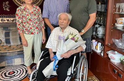 95-летний юбилей отмечает сегодня ветеран войны и МВД Акимов Александр Васильевич