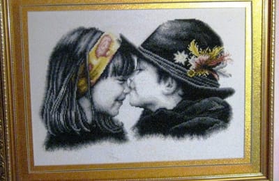 Вышивка крестиком .Друзья детства