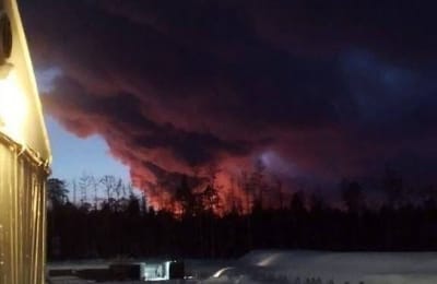 Один человек пострадал при пожаре на Марковском месторождении в Иркутской области (+ видео)