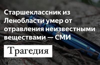 Школьник умер от передозировки неизвестным веществом под Питером. Рядом с ним нашли разные вейпы