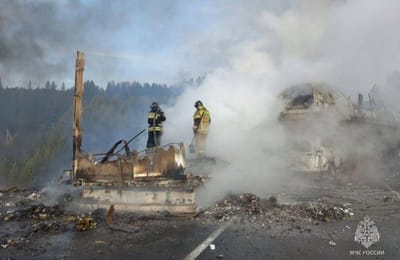 Восемь автомобилей попали в массовую аварию в Нижнеудинском районе (видео)
