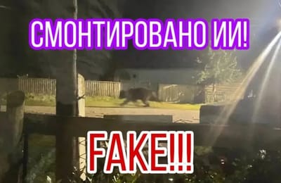 Жителей Иркутской области предупредили о фейках с медведями, созданных с помощью ИИ