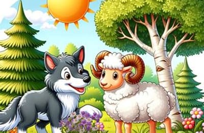 Книжка-сказка БАРАН И ДОБРЫЙ ВОЛК