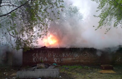 Пожар в 72 кв-ле.
