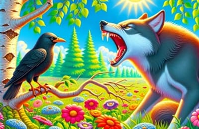 Книжка-сказка ВОЛК И ГРАЧ...