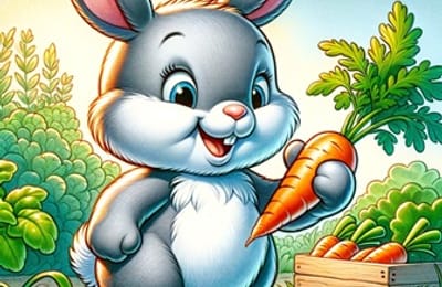 Книжка-сказка с иллюстрациями ВЕЖЛИВЫЙ  ЗАЯЦ...