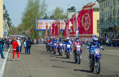 Празднование 71-ой годовщины Победы советского народа в Великой Отечественной войне.