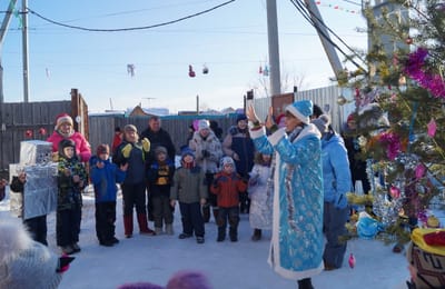 Новогодняя горка в СНТ "Расцвет"