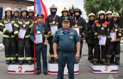Пожарные из Ангарска заняли второе место в смотре-конкурсе «Лучшее звено газодымозащитной службы» Сибири