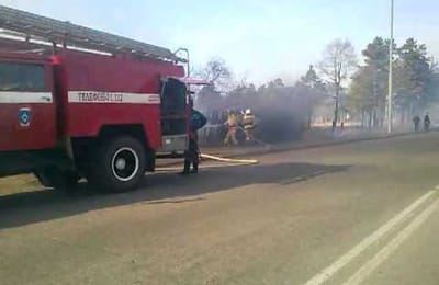 Пожарище по улице Алешина 28 апреля 2013