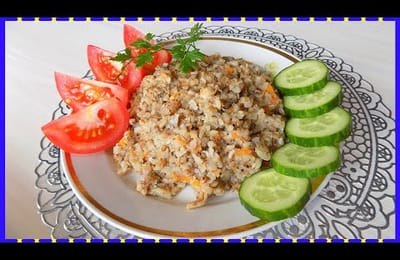 Гречневая каша с курицей на курином бульоне