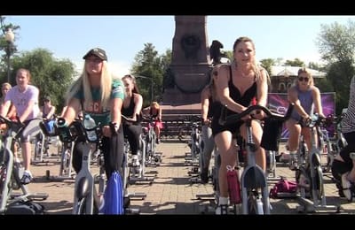 Cycle Disco Party под открытым небом прошёл 10 августа 2024 года в центре Иркутска (Видео)