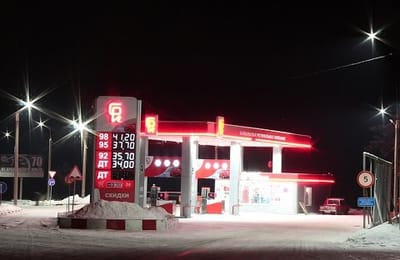 Освещение сети АЗС "БРК" +ВИДЕО
