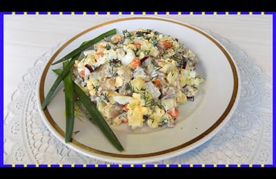Салат из селедки с картофелем и яйцами