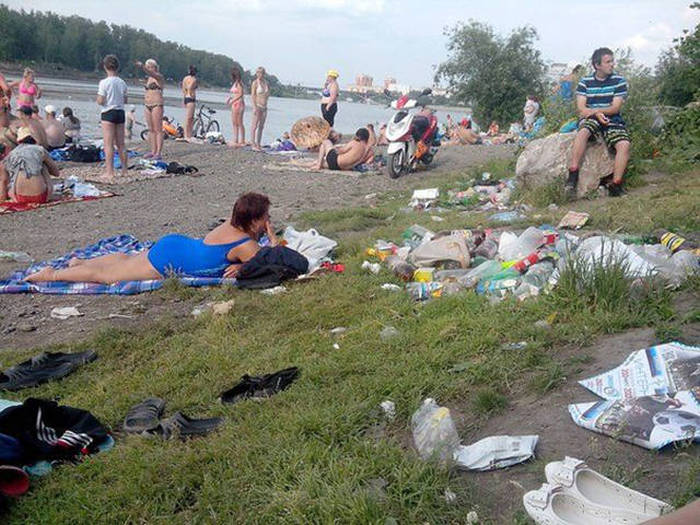 На природе...