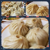 Буузы рубленные...овощные ..и с фаршем..я лопну...