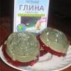 С добавление голубой глины