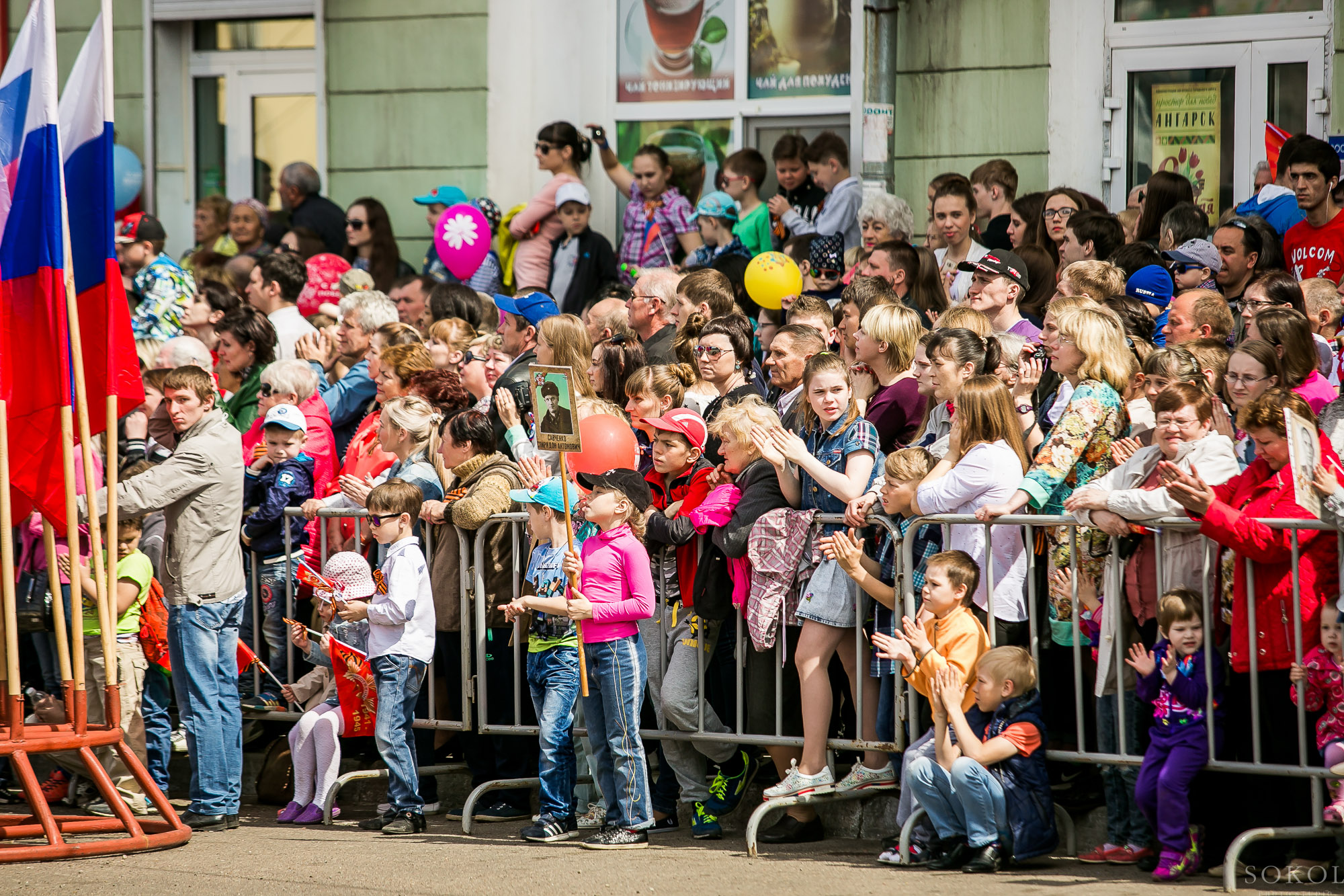 Парад 9.05.2017 мая в Ангарске.Фото: Сокол & Кобзева