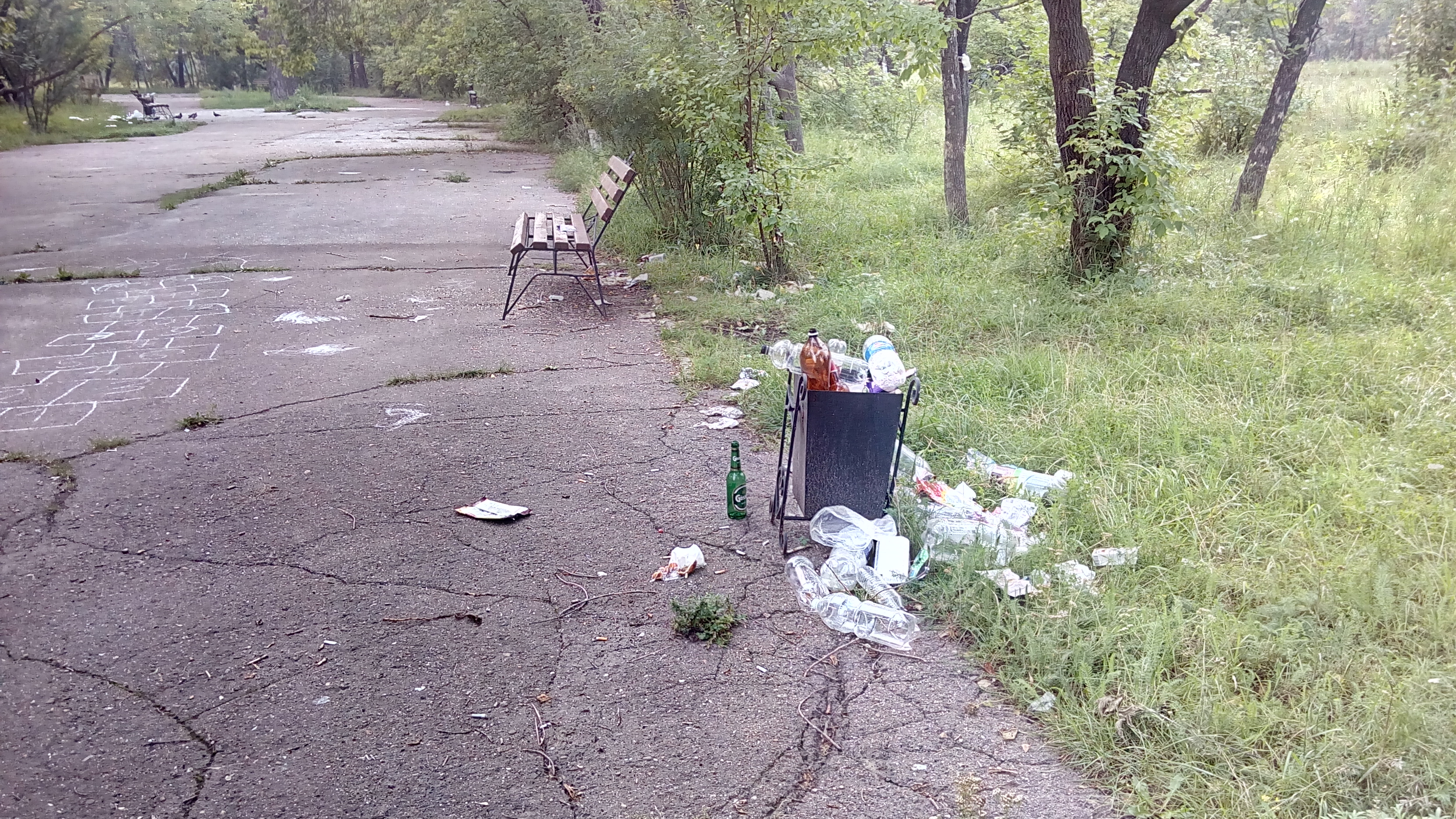 Парк 10-летия Ангарска: урна