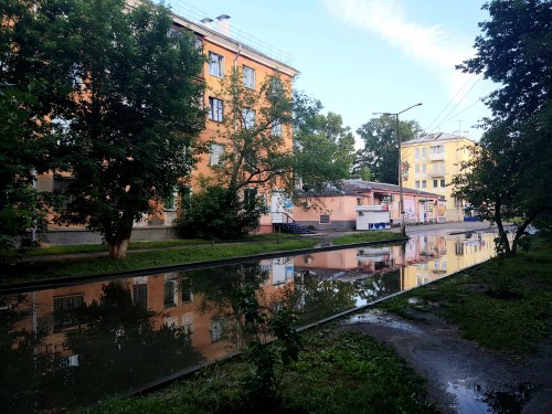 211й после дождя Меридиан плывёт