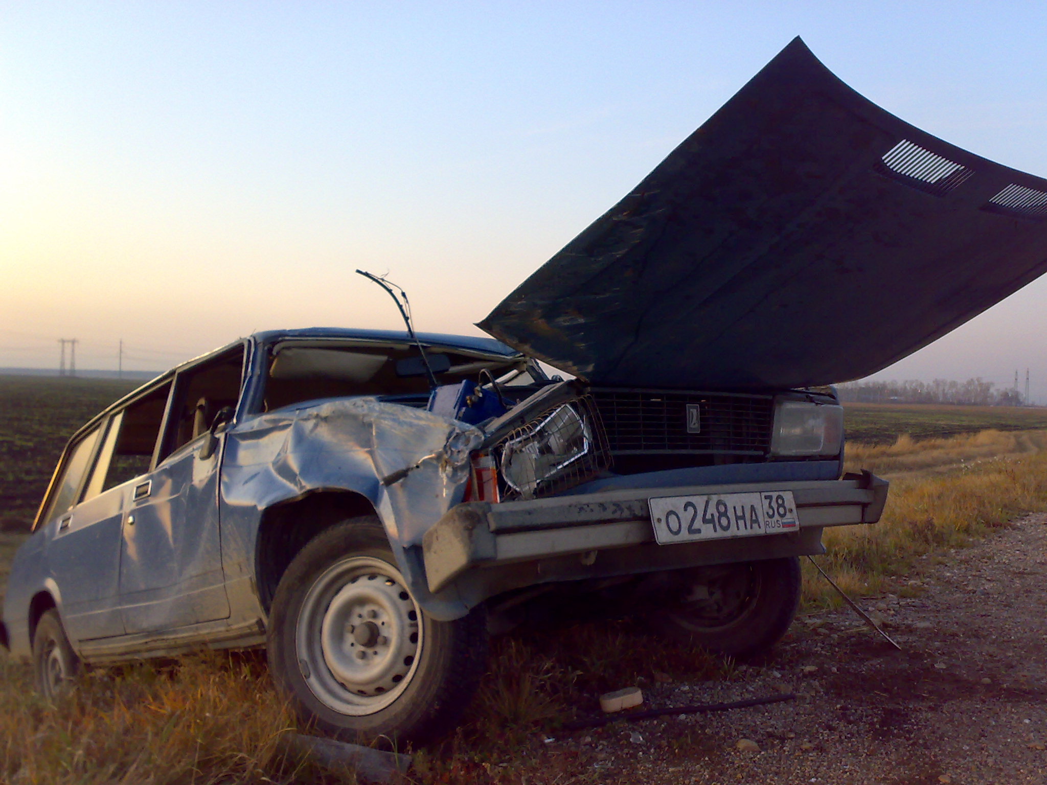 Автоавария не далеко от Ангарска, почти сразу за Ясачной.