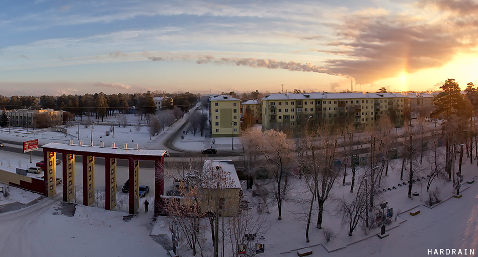 Город просыпается