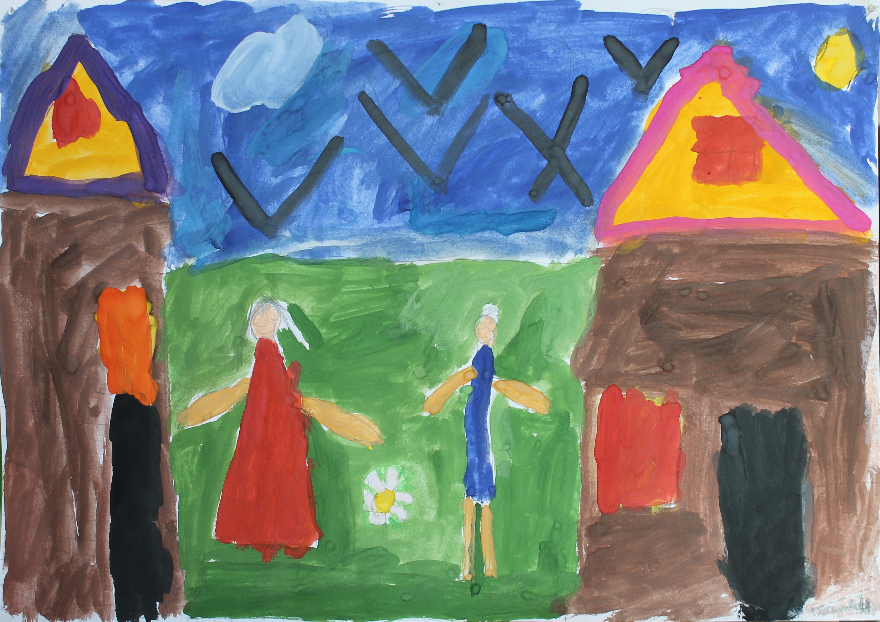 Галсанова Лена 6лет. Летом на даче