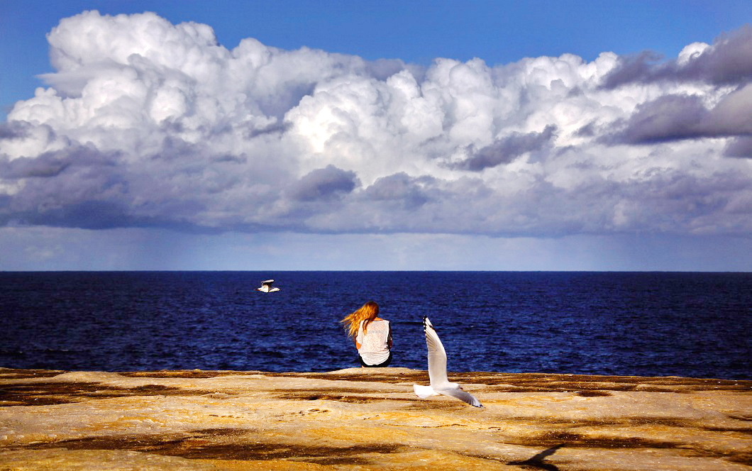 рыжая и аблака))))))