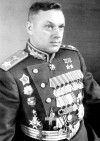Маршал, дважды герой Советского Союза, кавалер ордена "Победа" К. К. Рокоссовский