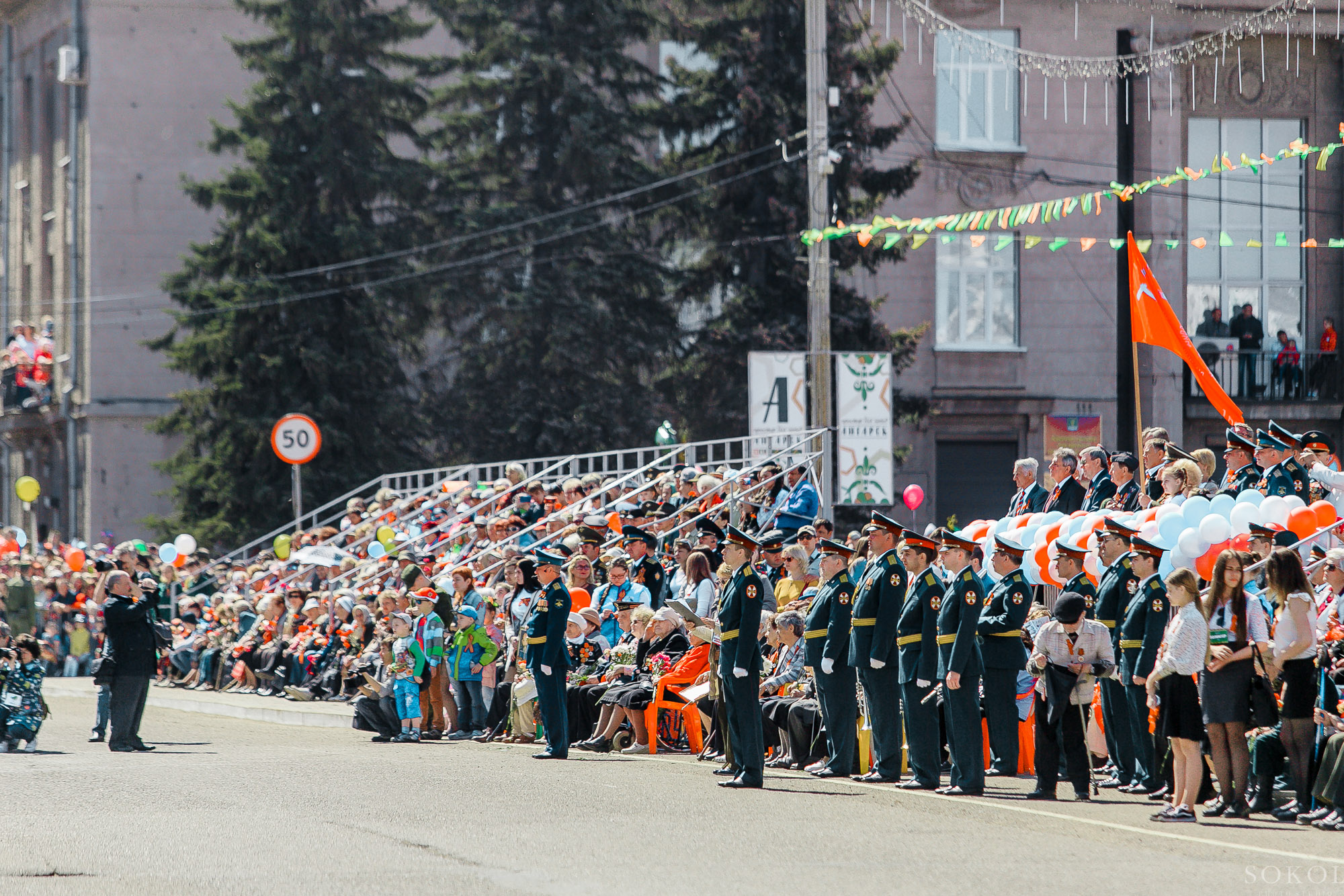Парад 9.05.2017 мая в Ангарске.Фото: Сокол & Кобзева